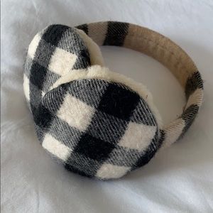 Authentic Burberry cashmere earmuffs.